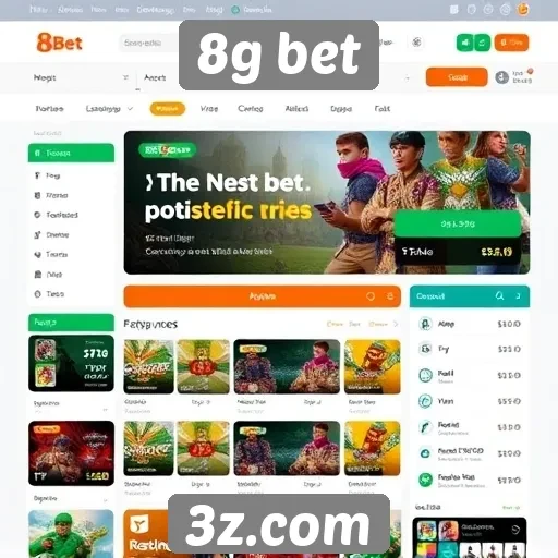 Novidades no design do site 8g bet