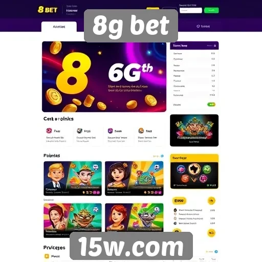 Análise da interface do usuário do site 8g bet